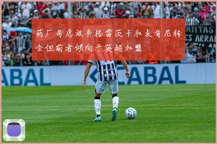 药厂考虑放弃格雷茨卡和麦肯尼转会但前者倾向于英超加盟